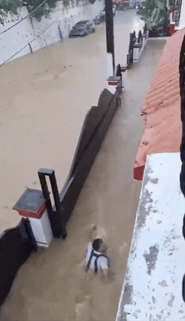 Intensas lluvias causaron ayer inundaciones en Nagua