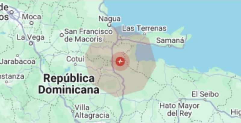 Se registra temblor en Sánchez, Samaná
