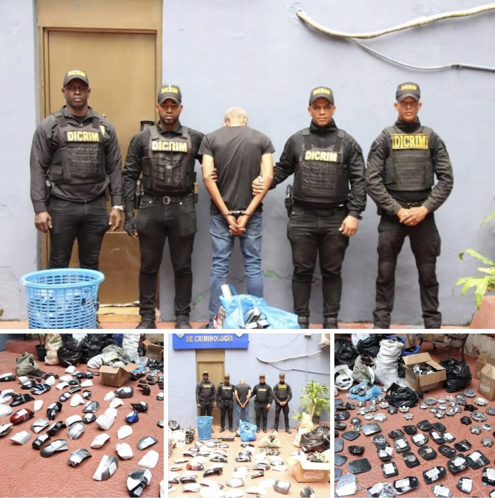 Policía Nacional desmantela centro de acopio utilizado para la venta de piezas de vehículos robadas en Villa Consuelo, DN.*
