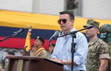 Noboa reelecto en Ecuador con 55.62% al cierre del conteo de votos