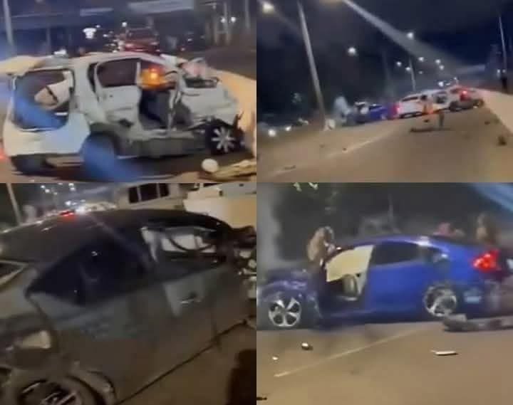 Autoridades investigan accidente de tránsito en el KM 13 de la autopista Duarte que habría dejado cinco muertos