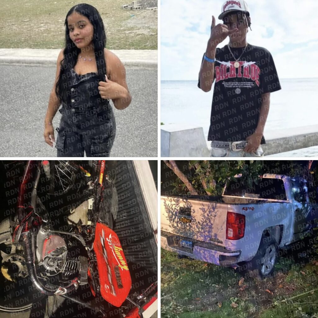 Fallece pareja de hermanos en trágico accidente en la carretera Hato Mayor, San Pedro de Macoris