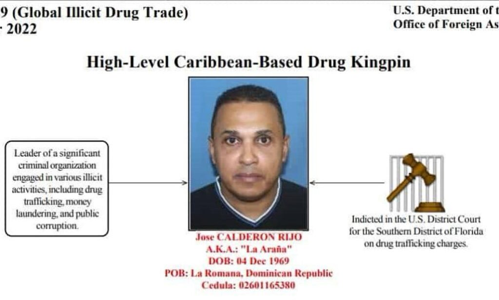 Cae otro capo del PRM; Estados Unidos pide en extradición al narcotraficante José Calderón Rijo «La Araña»