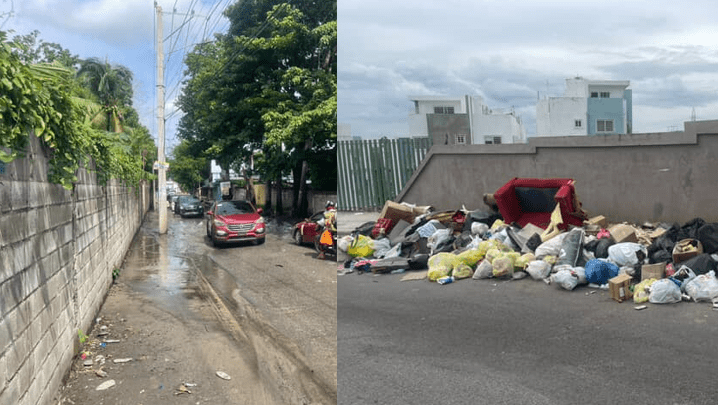 Vecinos de Pueblo Chico, en Manoguayabo, denuncian inundaciones y vertedero improvisado