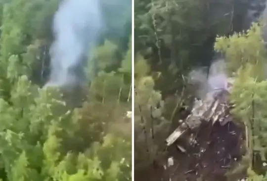 Se estrella avión con 49 personas a bordo en el este de Rusia.