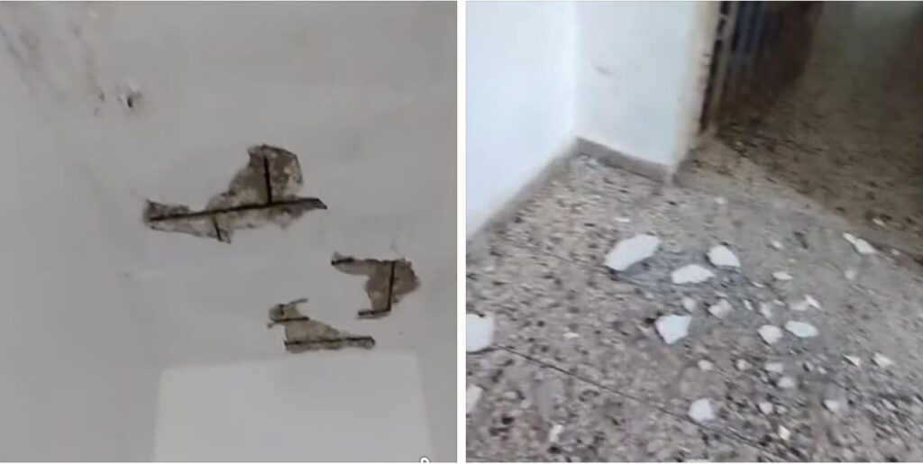 Denuncian colapso parcial de techo en hospital Dr. Carlos Zafra de Nagua