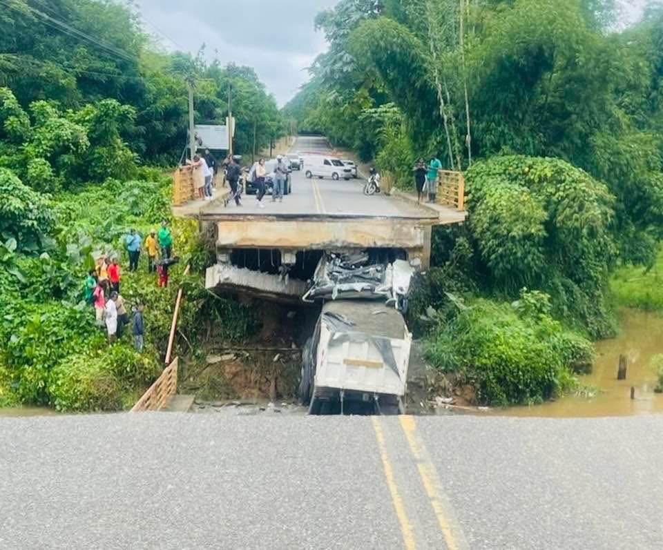 En Don Juan están preocupados porque no tienen fecha para reparación de puente colapsado