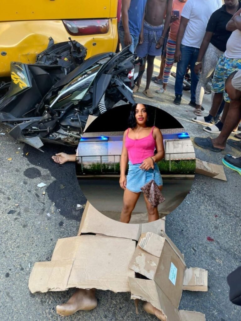 Muere joven madre al ser impactada por un minibús en Los Botados, Yamasá; deja dos niños en la orfandad