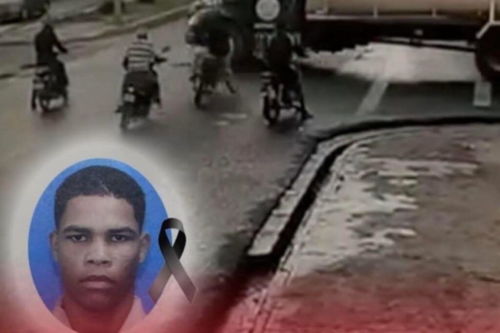 Cámara de vigilancia capta fatal accidente donde murió joven militar en San Francisco de Macorís