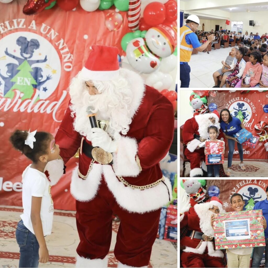 Colaboradores de Edeeste apadrinan con entrega de juguetes a niños del sector Capotillo