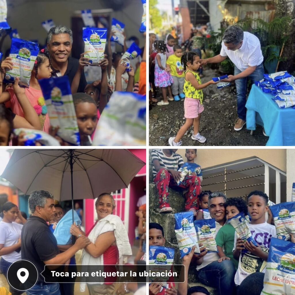 Vinicio Aquino lleva jornada “Alimenta un Niño y Será Feliz” a El Mangular y Bellas Colinas
