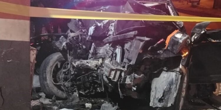 Dos mujeres fallecieron y dos hombres resultaron gravemente heridos en un accidente de tránsito en la prolongación 27 de Febrero
