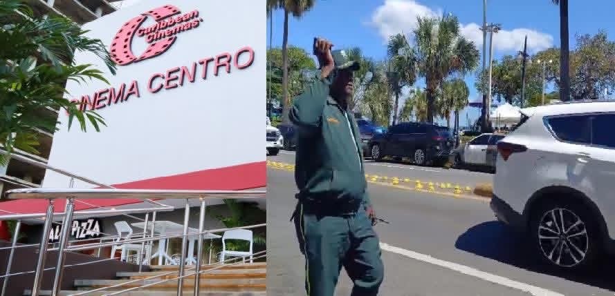 Hombre muere tras tiroteo en Cinema Centro; intentó atacar a una mujer