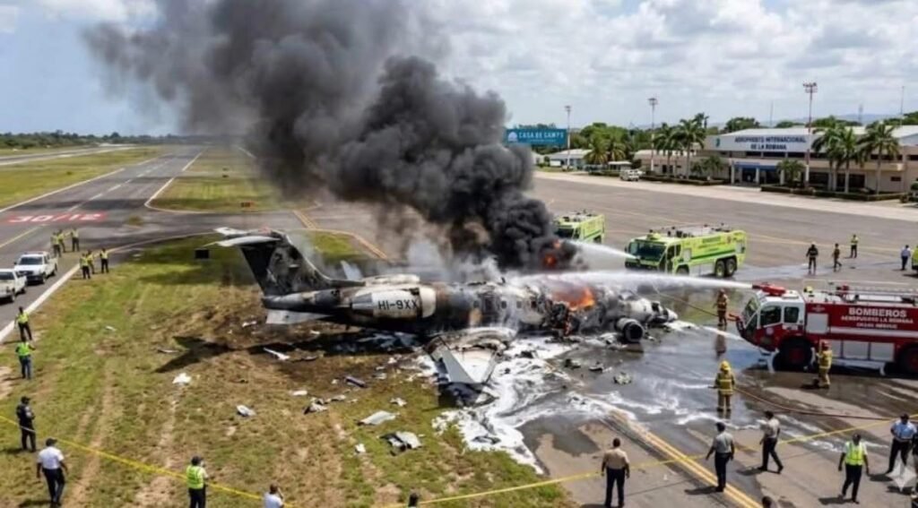 Emergencia aérea moviliza organismos de rescate en el Aeropuerto Internacional de La Romana