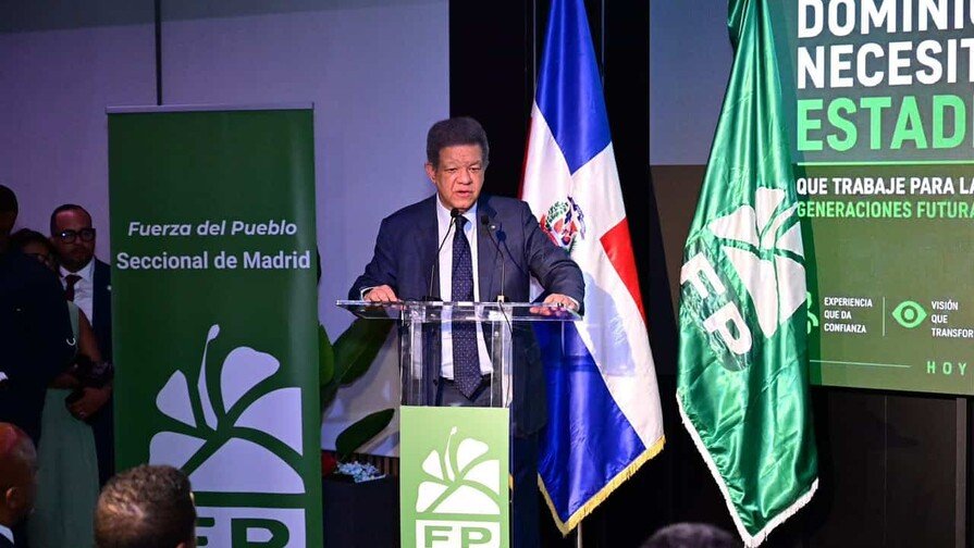 Leonel en Madrid: «Por cada uno que puedan sonsacar, vienen mil más a la Fuerza del Pueblo»