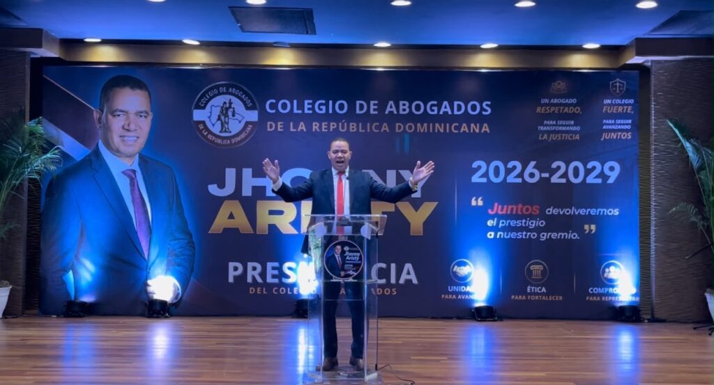 Jhonny Aristy anuncia aspiraciones a presidencia del Colegio de Abogados para el período 2026-2029