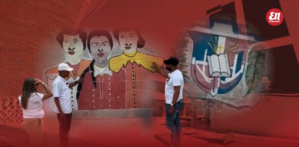 “Los Padres de la Patria merecen respeto”: denuncian murales deformados en escuela de El Ranchito