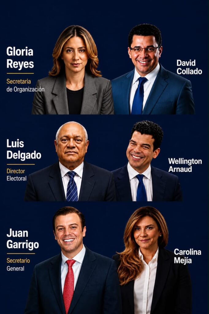 Wellington, David y Carolina los tres que representan las fuerzas del PRM