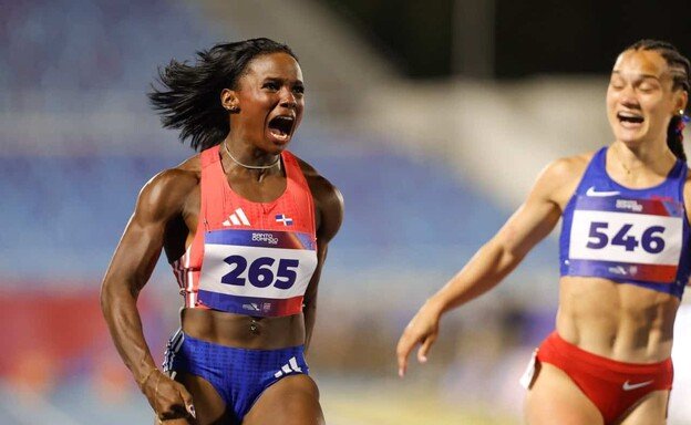 Liranyi Alonso da el oro a Dominicana en los 100 metros con nuevo récord