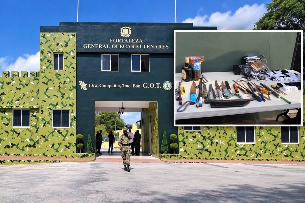 Decomisan celulares, módems, alcohol y objetos cortopunzantes durante operativo en cárcel de Nagua