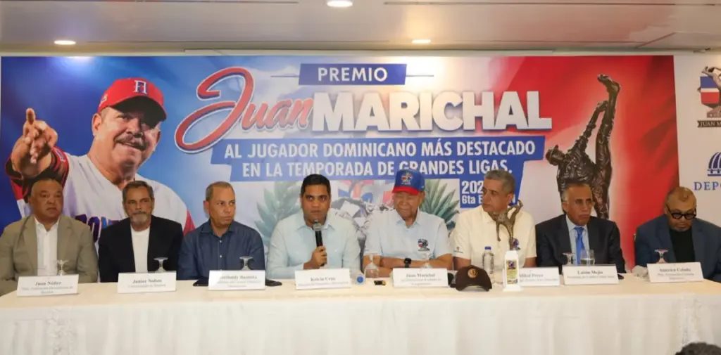 Junior Caminero celebra su pase a la Serie Mundial con la conquista «Premio Juan Marichal»